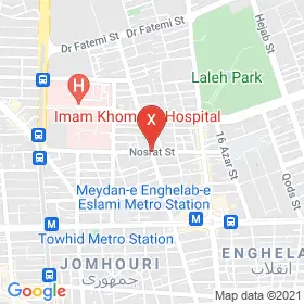 این نقشه، آدرس دکتر ناصر شریعتمداری متخصص بیماریهای عفونی و گرمسیری در شهر تهران است. در اینجا آماده پذیرایی، ویزیت، معاینه و ارایه خدمات به شما بیماران گرامی هستند.