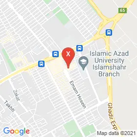 این نقشه، آدرس دکتر ندا ارجمند (زرافشان) متخصص زنان، زایمان و نازایی در شهر اسلامشهر است. در اینجا آماده پذیرایی، ویزیت، معاینه و ارایه خدمات به شما بیماران گرامی هستند.