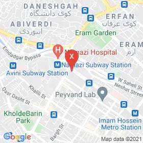 این نقشه، نشانی دکتر علیرضا رحیمی متخصص داخلی؛ گوارش، کبد، بزرگسالان در شهر شیراز است. در اینجا آماده پذیرایی، ویزیت، معاینه و ارایه خدمات به شما بیماران گرامی هستند.