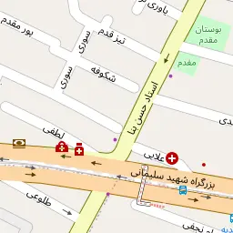 این نقشه، نشانی گفتاردرمانی محمد معز شهرام نیا (کرمان) متخصص درمان در کلینیک، هوم ویزیت( درمان در منزل) در شهر تهران است. در اینجا آماده پذیرایی، ویزیت، معاینه و ارایه خدمات به شما بیماران گرامی هستند.
