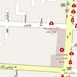 این نقشه، آدرس دکتر امیر بهزادی (خیابان توحید) متخصص جراحی عمومی در شهر اصفهان است. در اینجا آماده پذیرایی، ویزیت، معاینه و ارایه خدمات به شما بیماران گرامی هستند.